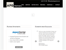 Tablet Screenshot of apgpartner.com